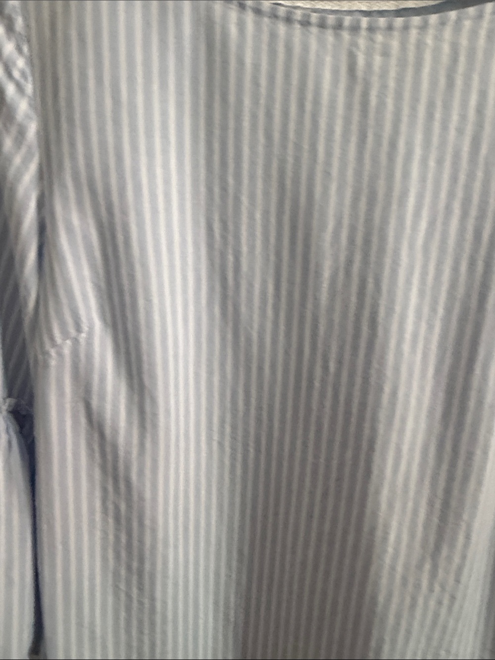 Vineyard Vines Light Blue & White Striped Bell-Sleeve Blouse - Picture 7 of 13